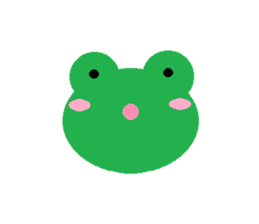 Simple cute frogs sticker #641102