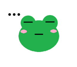 Simple cute frogs sticker #641103