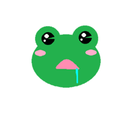 Simple cute frogs sticker #641104