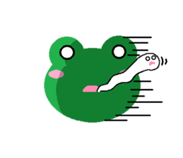 Simple cute frogs sticker #641105