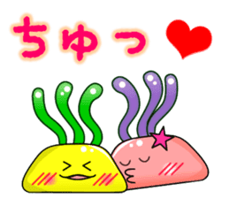 Sea anemone Line stamp sticker #641248