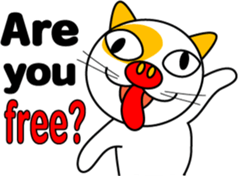 It is a cat .but a pig nose(English Ver) sticker #641551