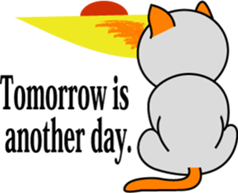 It is a cat .but a pig nose(English Ver) sticker #641568