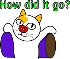 It is a cat .but a pig nose(English Ver) sticker #641574