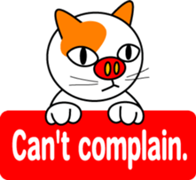 It is a cat .but a pig nose(English Ver) sticker #641583