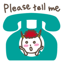 Naughty ogre boy YOSHIO English version sticker #642344