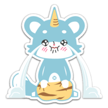 The one-horned Raipon sticker #642603