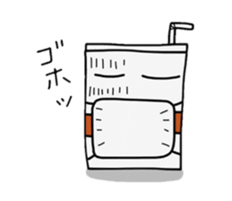 Character of ice coffee cup sticker #642879