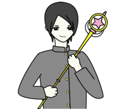 GAKURAN BOY of wizard sticker #643173