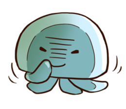 Pretty jellyfish sticker #643402