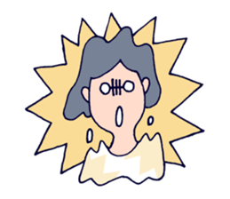 an office clerk - Ms.A - sticker #644060