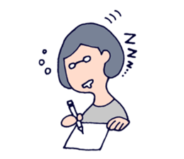 an office clerk - Ms.A - sticker #644063