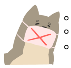 Face of troubled animals -dogs and cats- sticker #644243