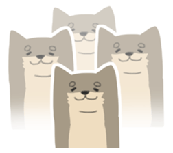 Face of troubled animals -dogs and cats- sticker #644244