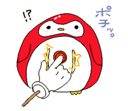 DamaPen of Daruma Penguin sticker #644569