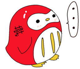 DamaPen of Daruma Penguin sticker #644576