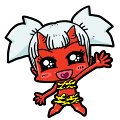 Japanese Red Demon girl