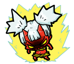 Japanese Red Demon girl sticker #644912