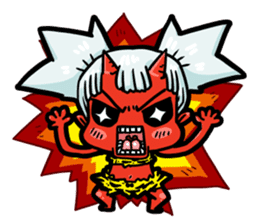 Japanese Red Demon girl sticker #644931