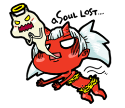 Japanese Red Demon girl sticker #644932