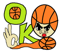 Let's Go! basketball man sticker #646272