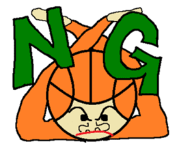 Let's Go! basketball man sticker #646283