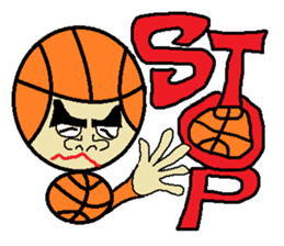 Let's Go! basketball man sticker #646289
