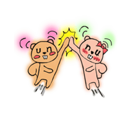 Unirisu-university student's squirrels- sticker #646624