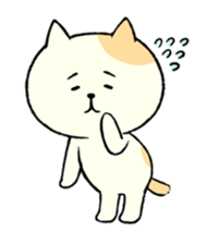 The cat is embarrassing face (English) sticker #646709