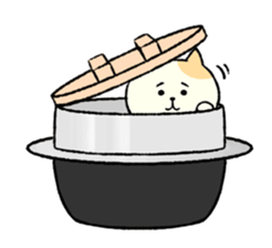 The cat is embarrassing face (English) sticker #646717