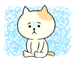 The cat is embarrassing face (English) sticker #646728