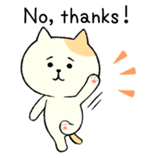 The cat is embarrassing face (English) sticker #646732