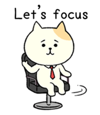 The cat is embarrassing face (English) sticker #646733