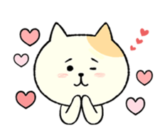 The cat is embarrassing face (English) sticker #646738