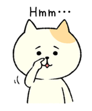The cat is embarrassing face (English) sticker #646741