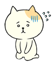 The cat is embarrassing face (English) sticker #646745