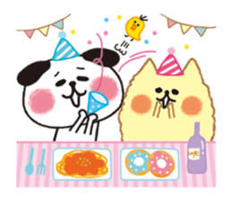 Two dogs, Fun life. sticker #648261