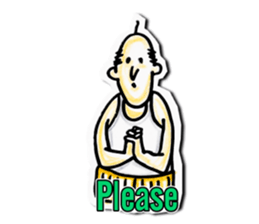 ossan stamp (English) sticker #648506