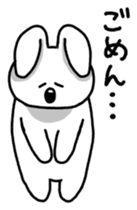 Acchan of rabbit Japanese version sticker #649271