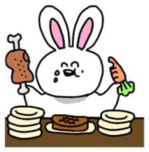 Acchan of rabbit Japanese version sticker #649272