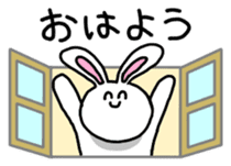 Acchan of rabbit Japanese version sticker #649281