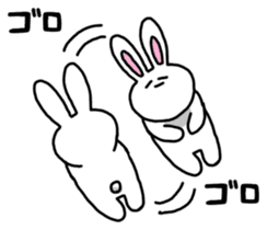 Acchan of rabbit Japanese version sticker #649296