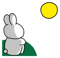 Acchan of rabbit Japanese version sticker #649299
