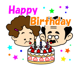 OYAJI & OBASAN of everyone sticker #649757