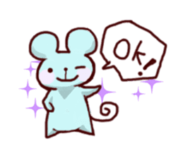 YURU-YURU mouse. sticker #649842