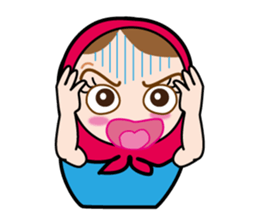 Playful Matryoshka sticker #650015