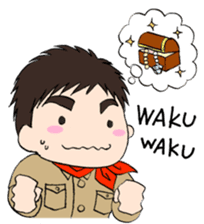 "Eri & Yu"s adventure Day sticker #650458