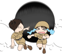 "Eri & Yu"s adventure Day sticker #650460
