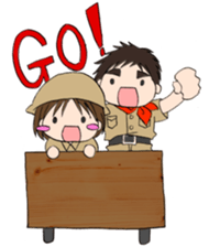 "Eri & Yu"s adventure Day sticker #650462