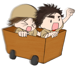 "Eri & Yu"s adventure Day sticker #650463